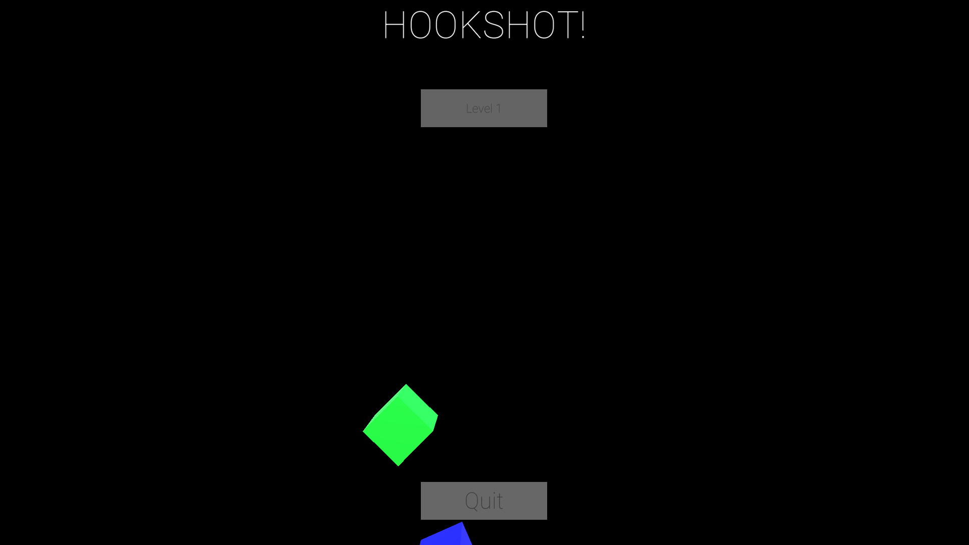 HOOKSHOT Main Menu